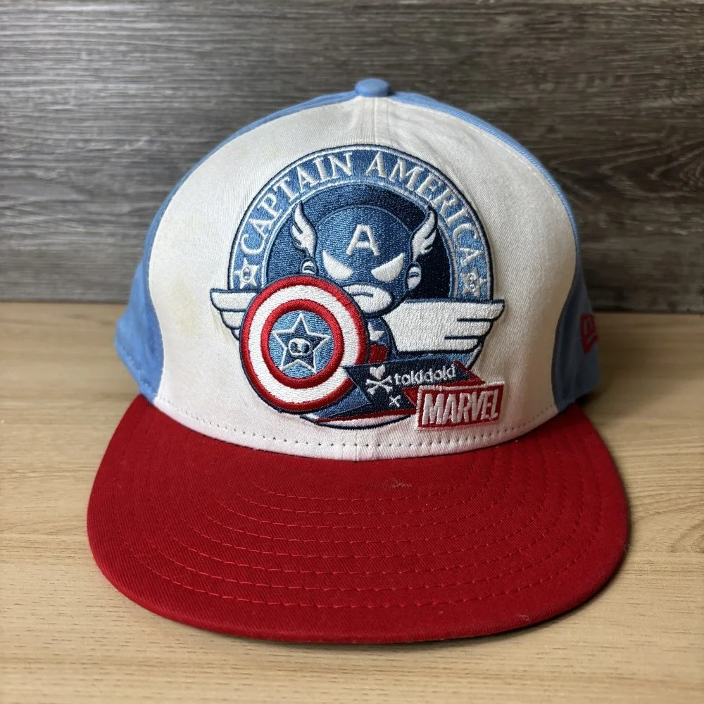 Captain America Hat Cap Snap Back Tokidoki Marvel Embroidered Comic Mens